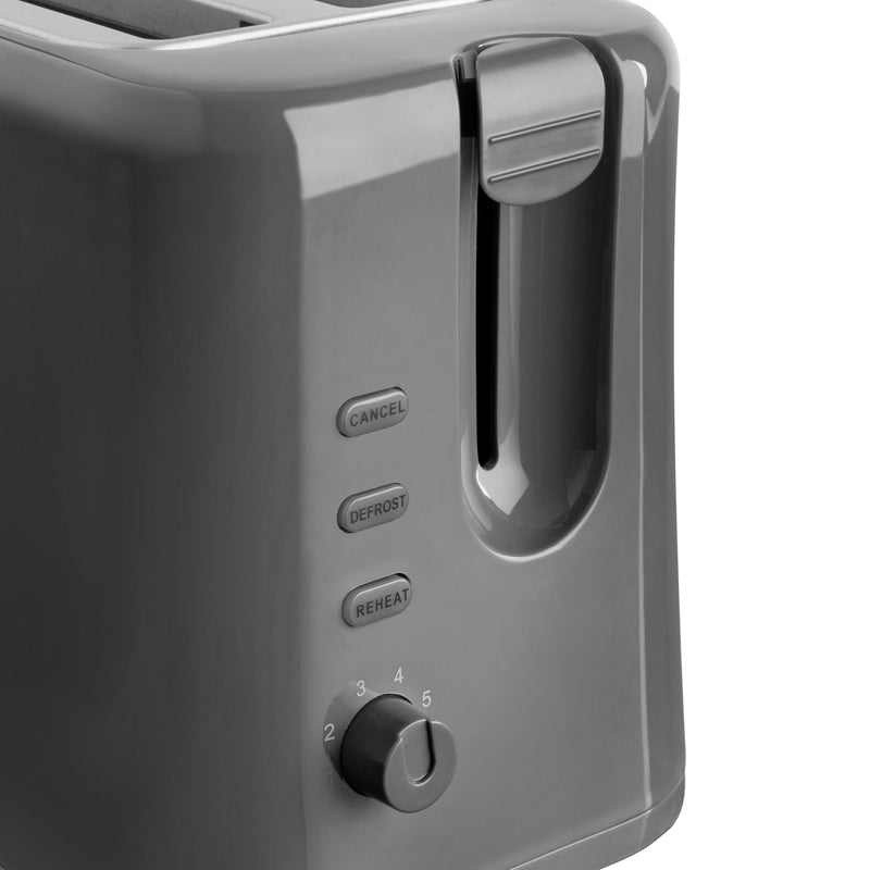 Quest 2 Slice Plastic Toaster - Grey