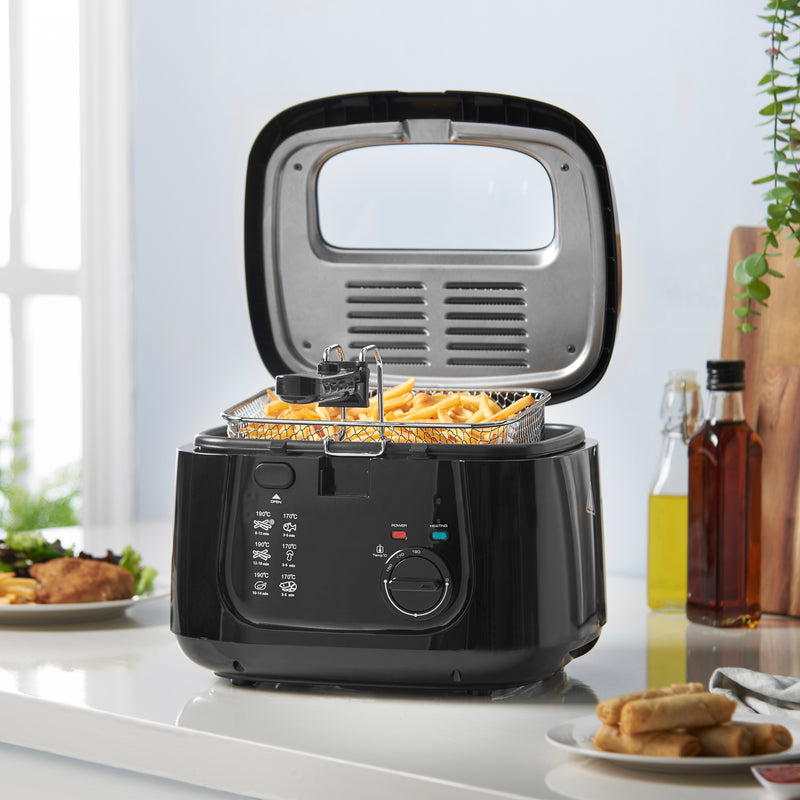 Lewis's Deep Fat Fryer 2.5L - Black