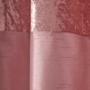 Olivia Eyelet Curtains - Velvet Top - Blush Pink