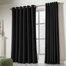 Lewis's Eclipse Blackout Eyelet Curtains - Black