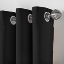 Lewis's Eclipse Blackout Eyelet Curtains - Black