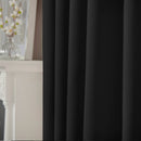 Lewis's Eclipse Blackout Eyelet Curtains - Black