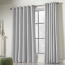 Lewis's Eclipse Blackout Eyelet Curtains - Silver