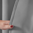 Lewis's Eclipse Blackout Eyelet Curtains - Silver