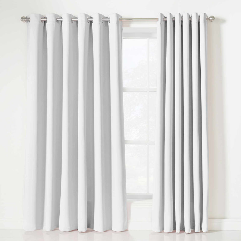 Lewis's Eclipse Blackout Eyelet Curtains - White