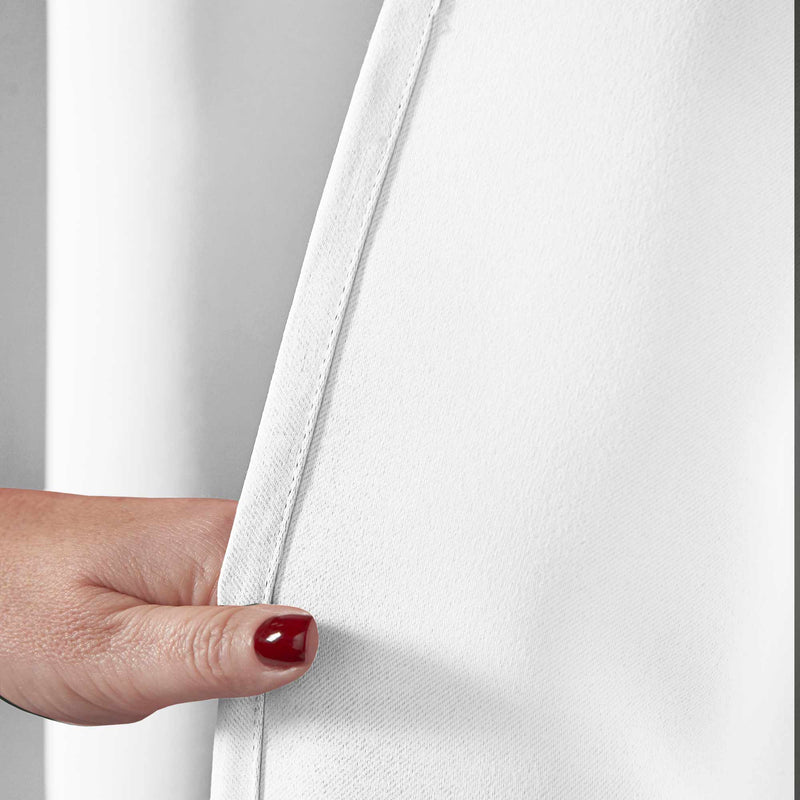 Lewis's Eclipse Blackout Eyelet Curtains - White