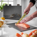 Lewis's  Sovereign Stone Index Chopping Board Set with Holder