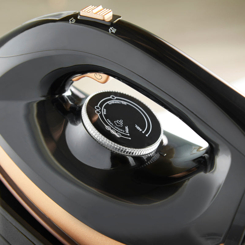 Lewis's Steam Generator Iron 2400W  - Black & Rose Gold