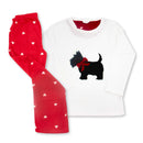 Tru Ladies Scotty Dog Fleece Pyjama