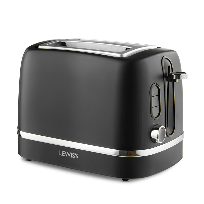 Lewis's Manhattan 2 Slice Toaster - Black