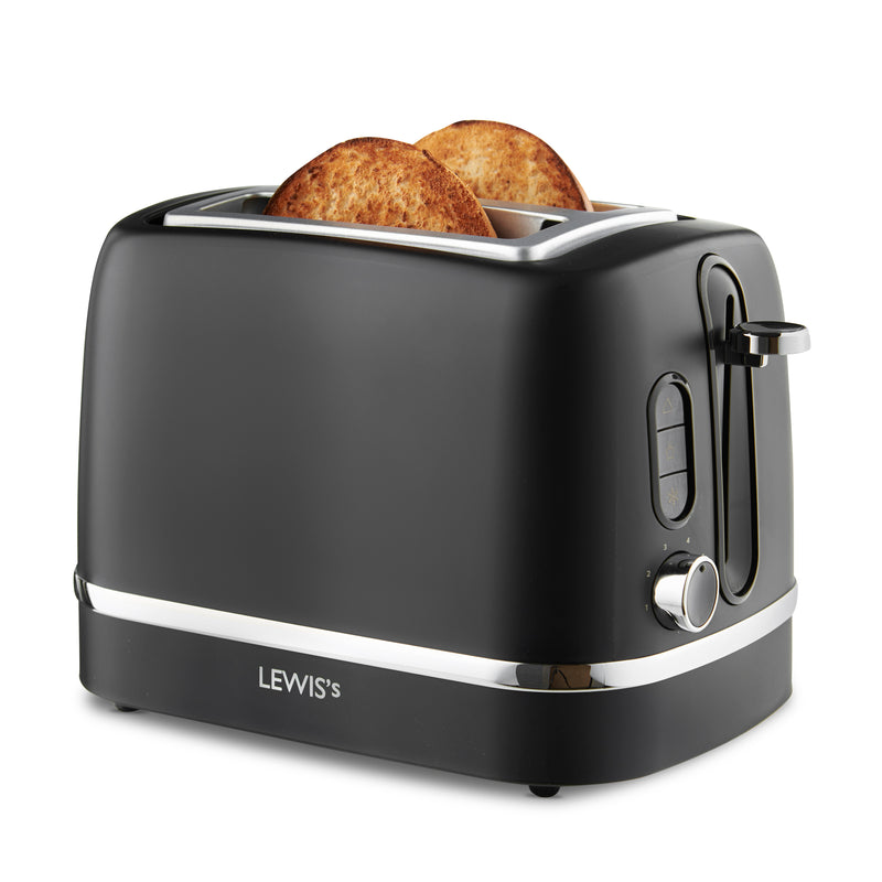 Lewis's Manhattan 2 Slice Toaster - Black