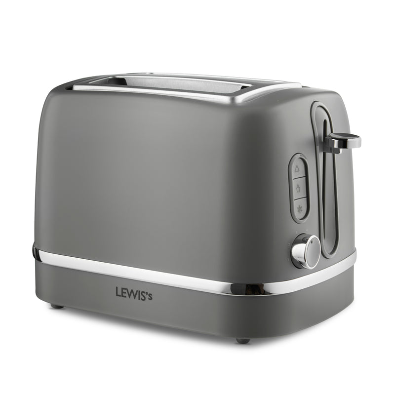 Lewis's Manhattan 2 Slice Toaster - Grey