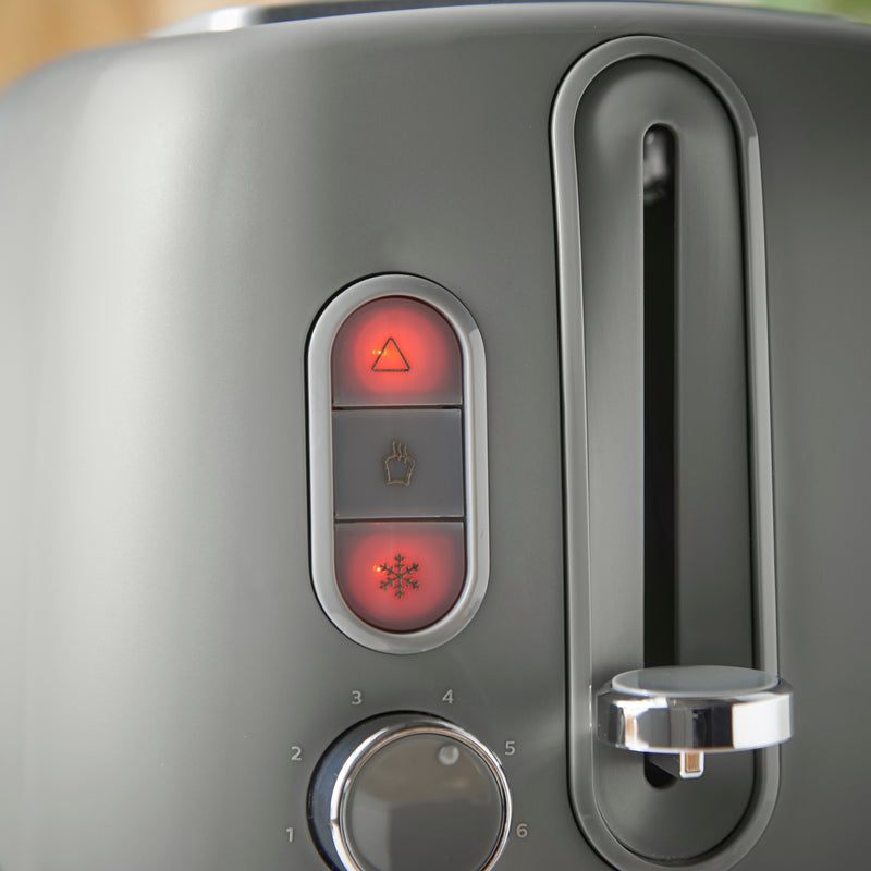 Lewis's Manhattan 2 Slice Toaster - Grey