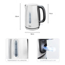 Quest 1.7L 3KW Stainless Steel Jug Kettle - Silver