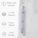 Quest 1.7L 3KW Stainless Steel Jug Kettle - Silver