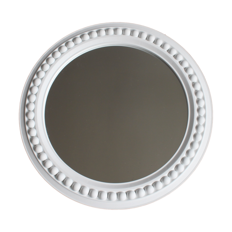 Lewis's Round Circle Mirror 50x50cm - White