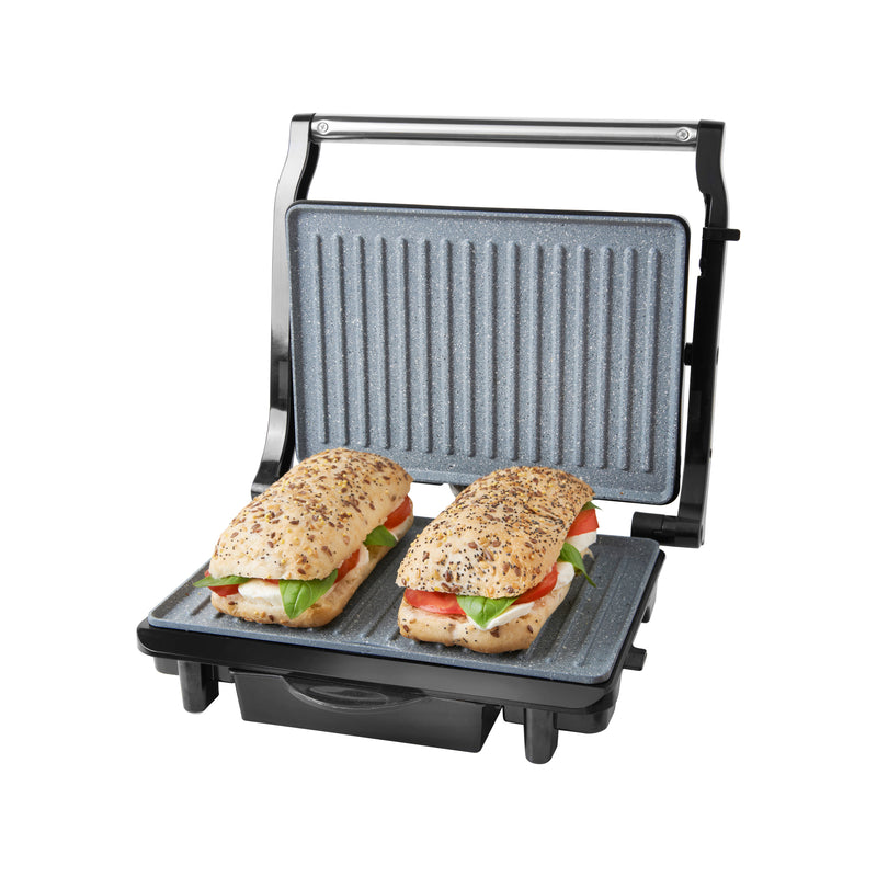 Quest Deluxe Health Grill & Panini Press Marble Coated - Silver