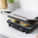 Quest Deluxe Health Grill & Panini Press Marble Coated - Silver
