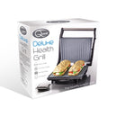 Quest Deluxe Health Grill & Panini Press Marble Coated - Silver
