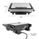 Quest Deluxe Health Grill & Panini Press Marble Coated - Silver