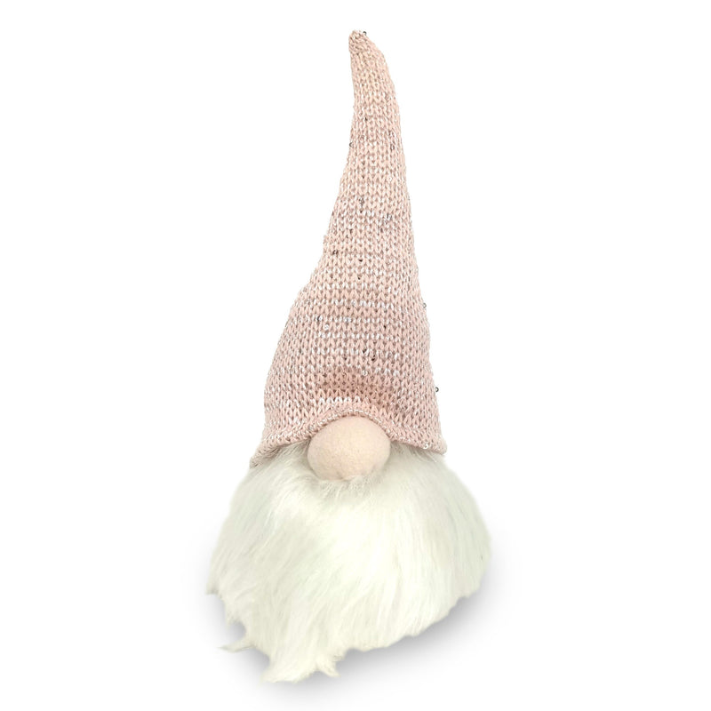 Christmas Sparkle Santa Gnome Mini 13" in Pink and White