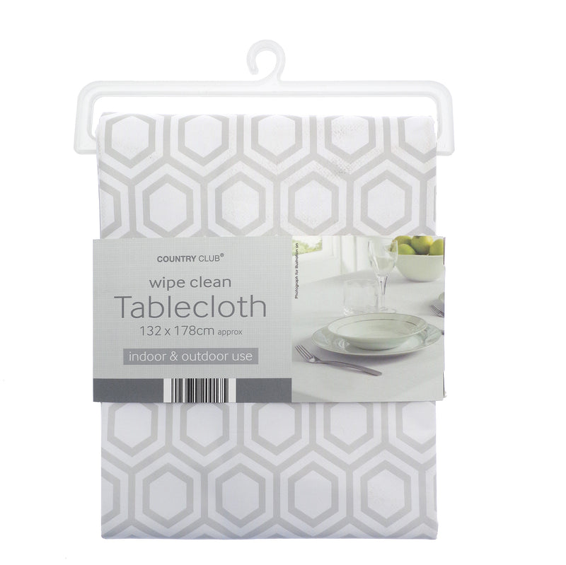 Country Club Wipe Clean Tablecloth 132x178cm - Geo Design