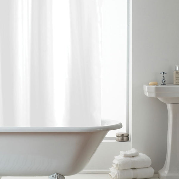 Country Club Shower Curtain - Rings White
