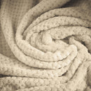 Lewis's Super Soft Waffle Throw - Cream