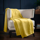 Lewis's Super Soft Waffle Throw - Ochre
