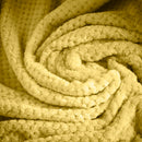 Lewis's Super Soft Waffle Throw - Ochre