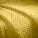 Lewis's Super Soft Waffle Throw - Ochre