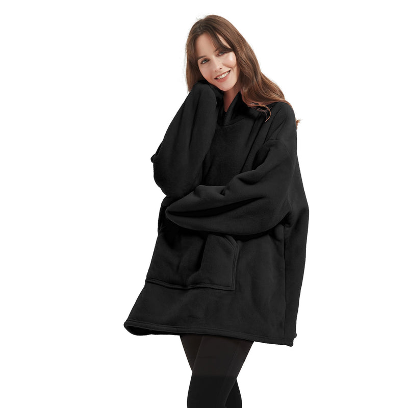 Lewis's Sherpa Fleece Lined Hooded Throw Unisex - One Size