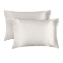 Lewis's Satin Feel 2 Pack Pillowcases - Ivory