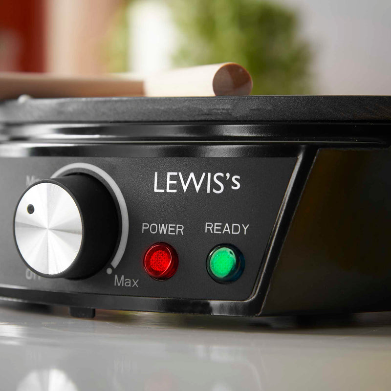 LEWIS'S 1200W Electric Pancake & Crepe Maker