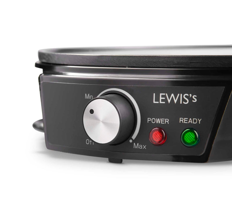 LEWIS'S 1200W Electric Pancake & Crepe Maker
