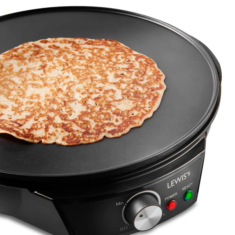 LEWIS'S 1200W Electric Pancake & Crepe Maker