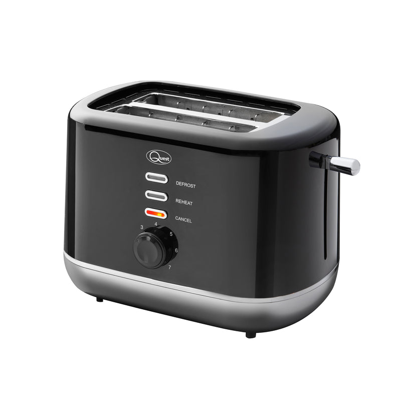 Quest 2 Slice Toaster Black and Silver