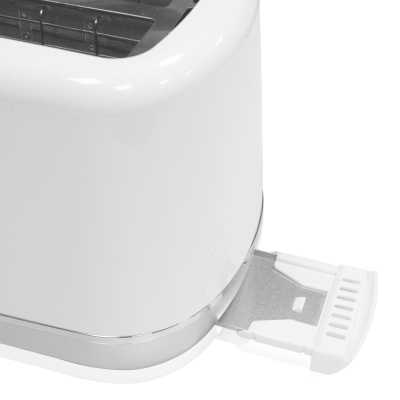 Quest 2 Slice Toaster White and Silver