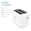 Quest 2 Slice Toaster White and Silver