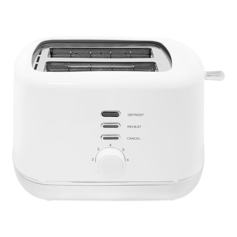 Quest 2 Slice Toaster White and Silver