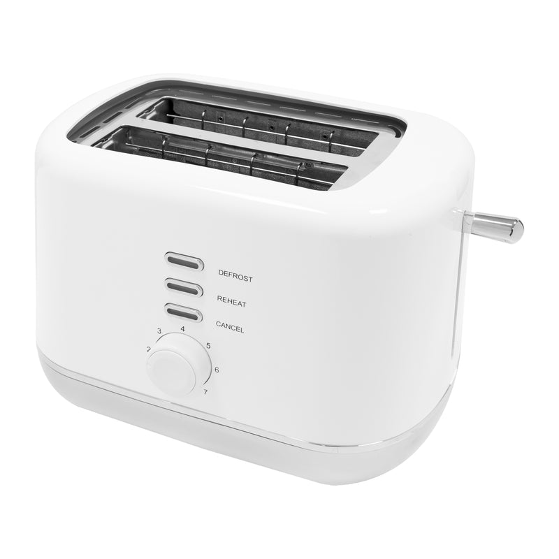 Quest 2 Slice Toaster White and Silver