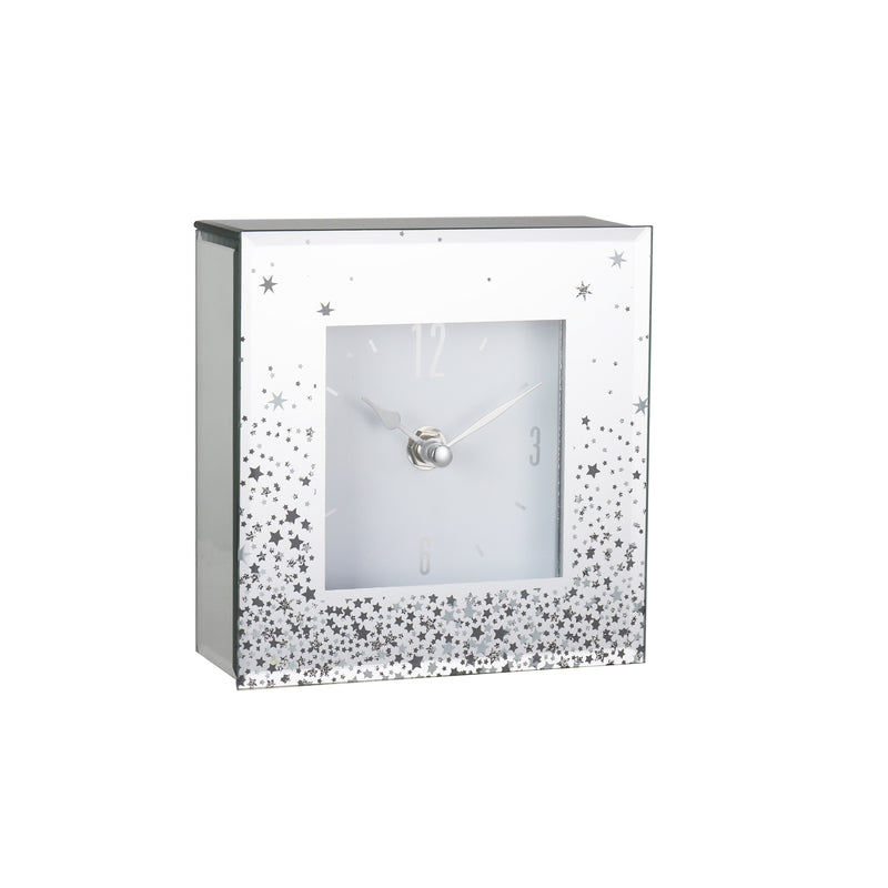 Lewis's Star Print Clock- Large 20x20x5cm