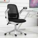 Vinsetto Desktop Chair Ergonomic Swivel Office Chair Breathable Fabric Computer Rocker with Liftable Armrest Home Office For 120-175cm/4'-6' Black