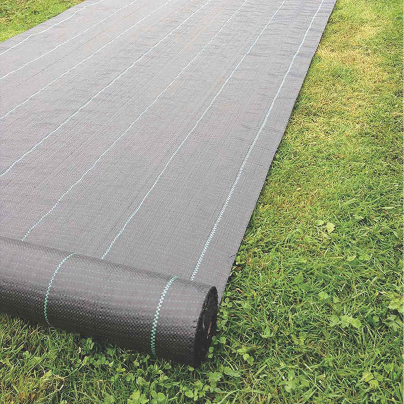 Silver & Stone Weed Control Fabric 2m x 5m - Black