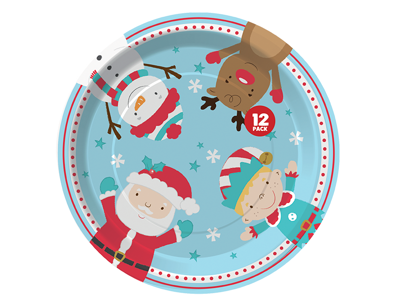 Christmas Paper Plates - 12 Pack
