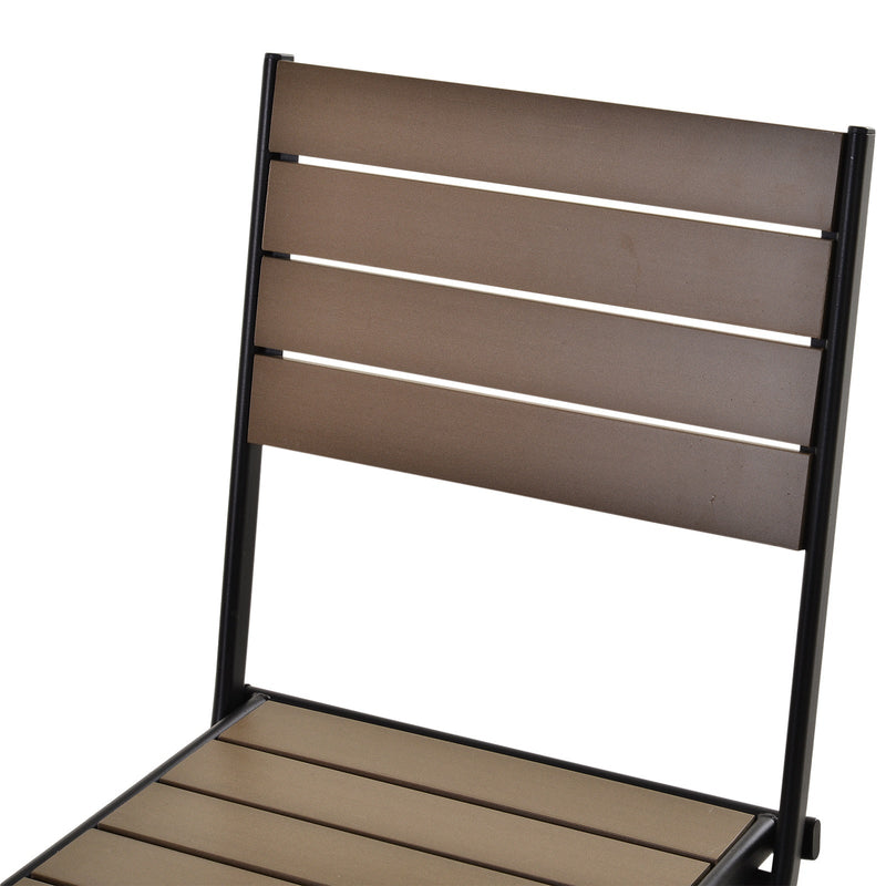Outsunny Garden Bistro  Set- Black & Brown
