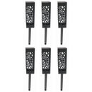 Silver & Stone Outdoor Solar Stake Silhouette Lights - 6 Pack