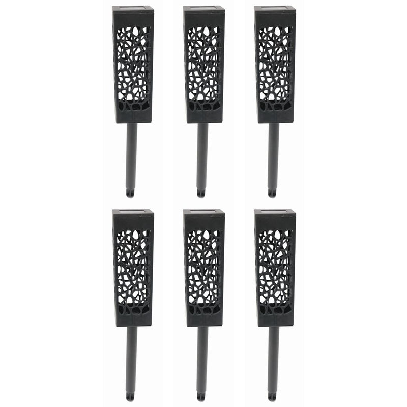 Silver & Stone Outdoor Solar Stake Silhouette Lights - 6 Pack