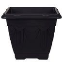 Venetian Square Planter 41cm - Black
