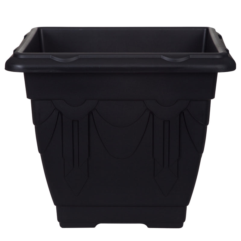 Venetian Square Planter 41cm - Black
